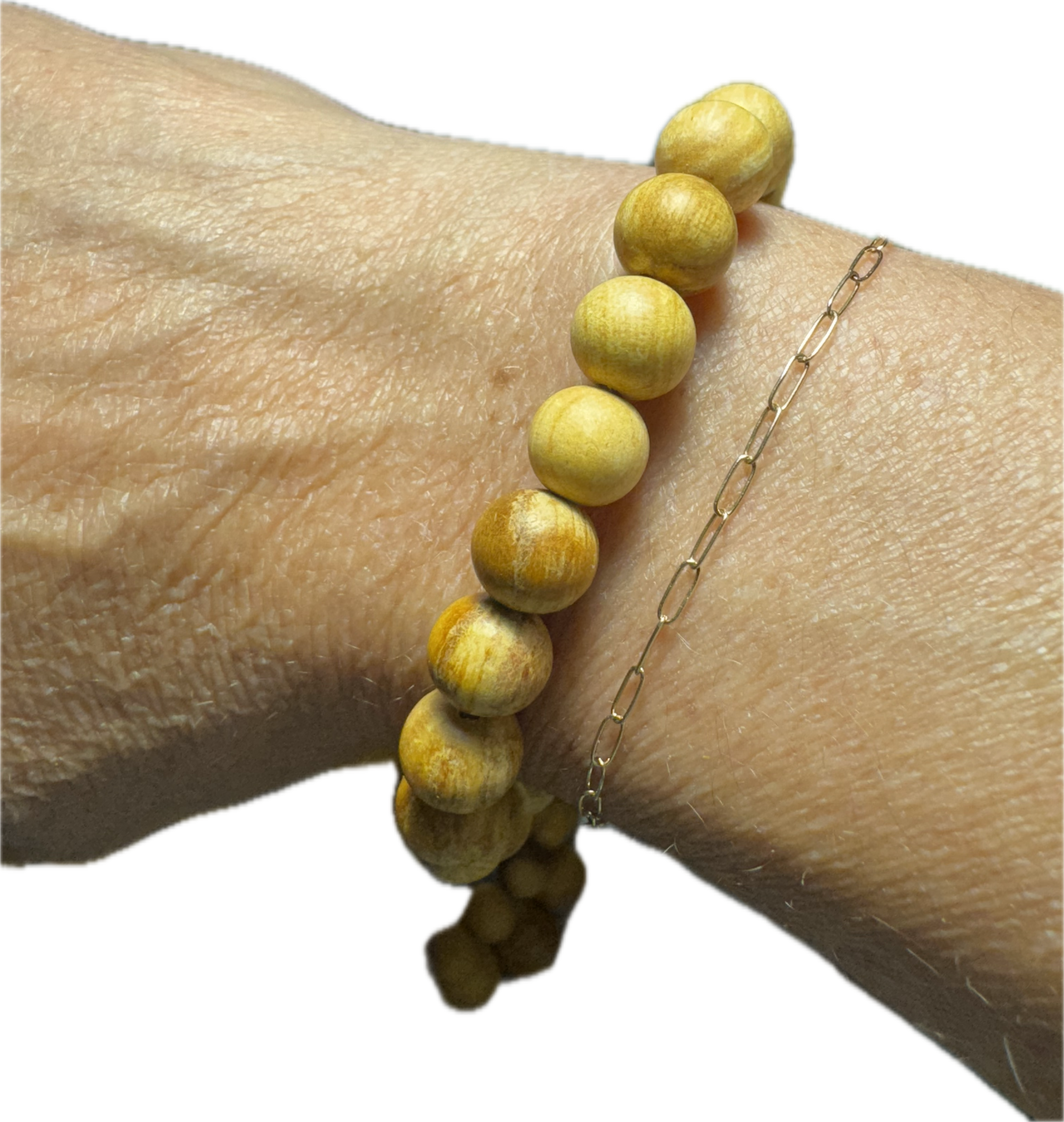 Palo Santo Bead Bracelet