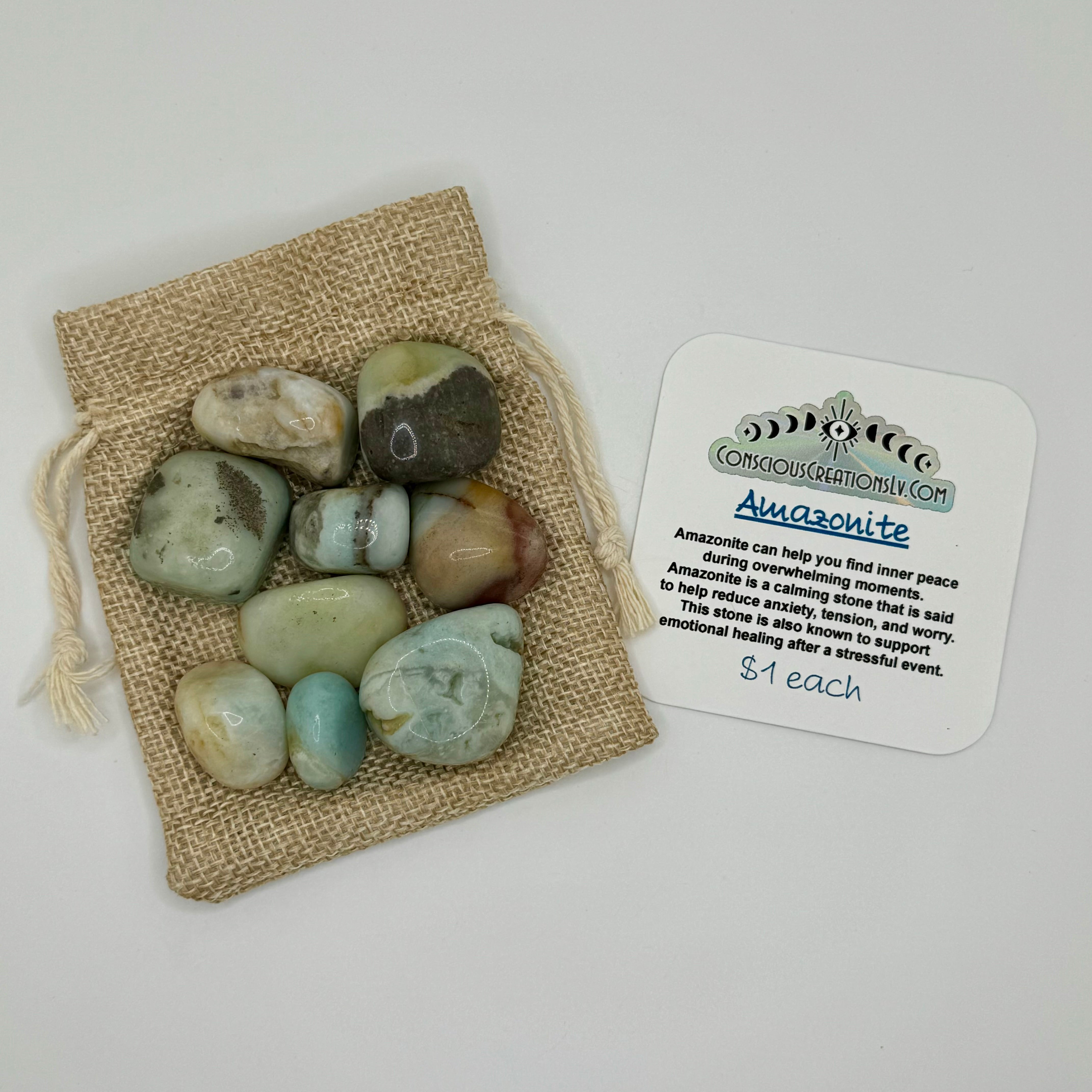 Tumbled Amazonite (1 count)