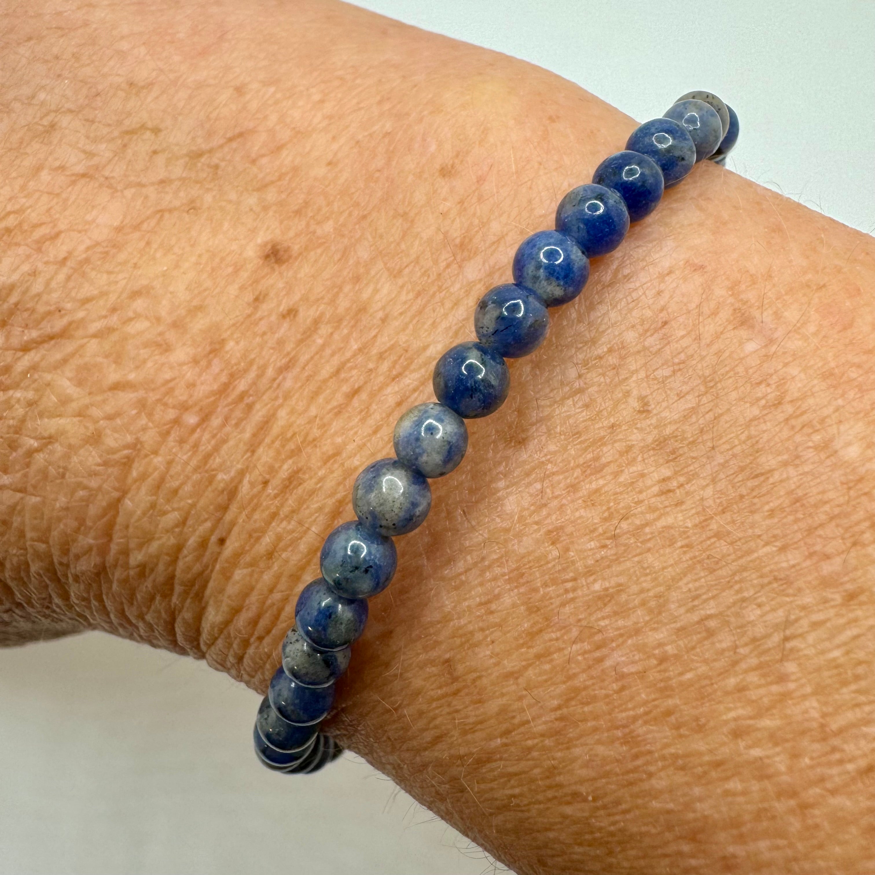 Sodalite Stretch Bracelet 3 mm beads