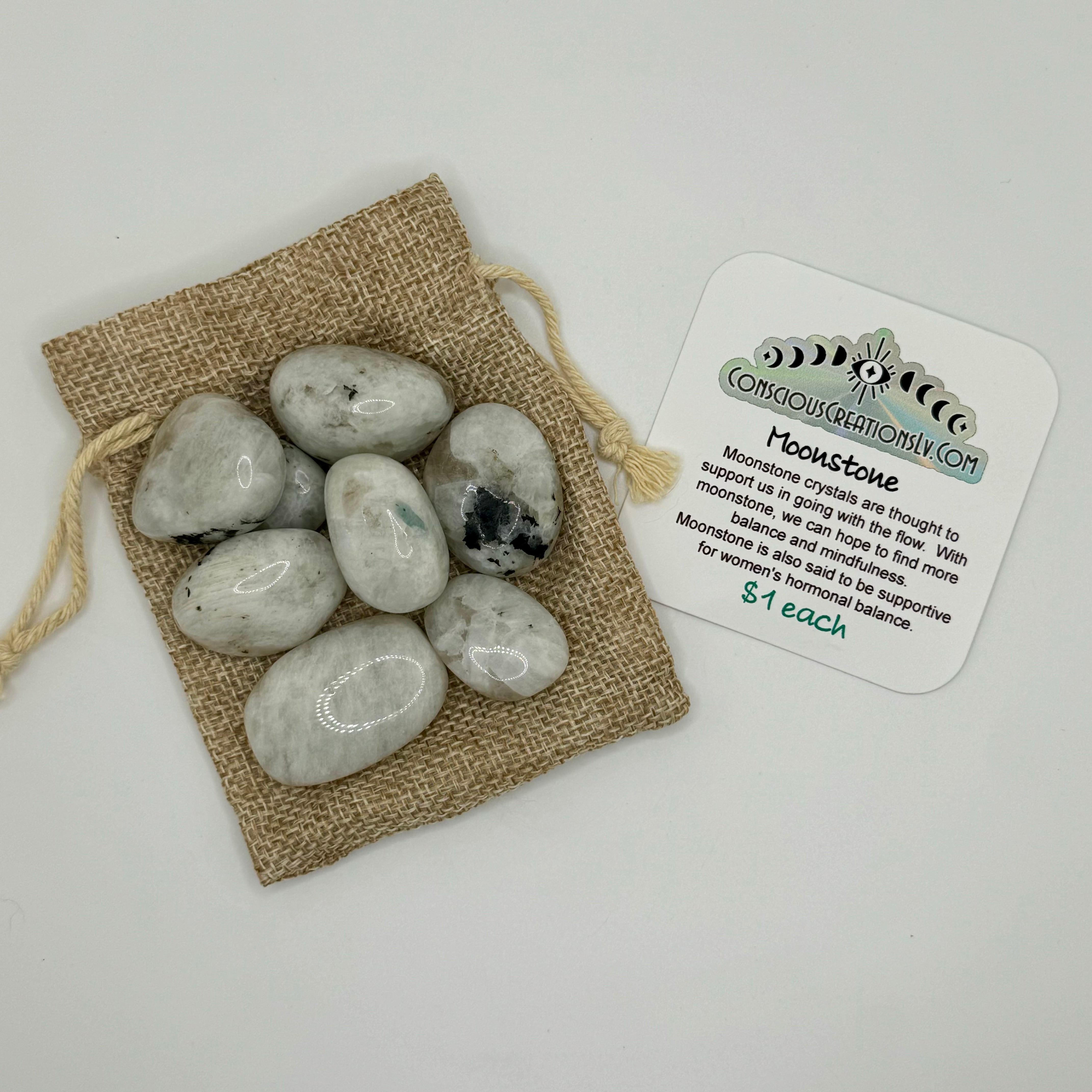 Tumbled Moonstone (1 count)