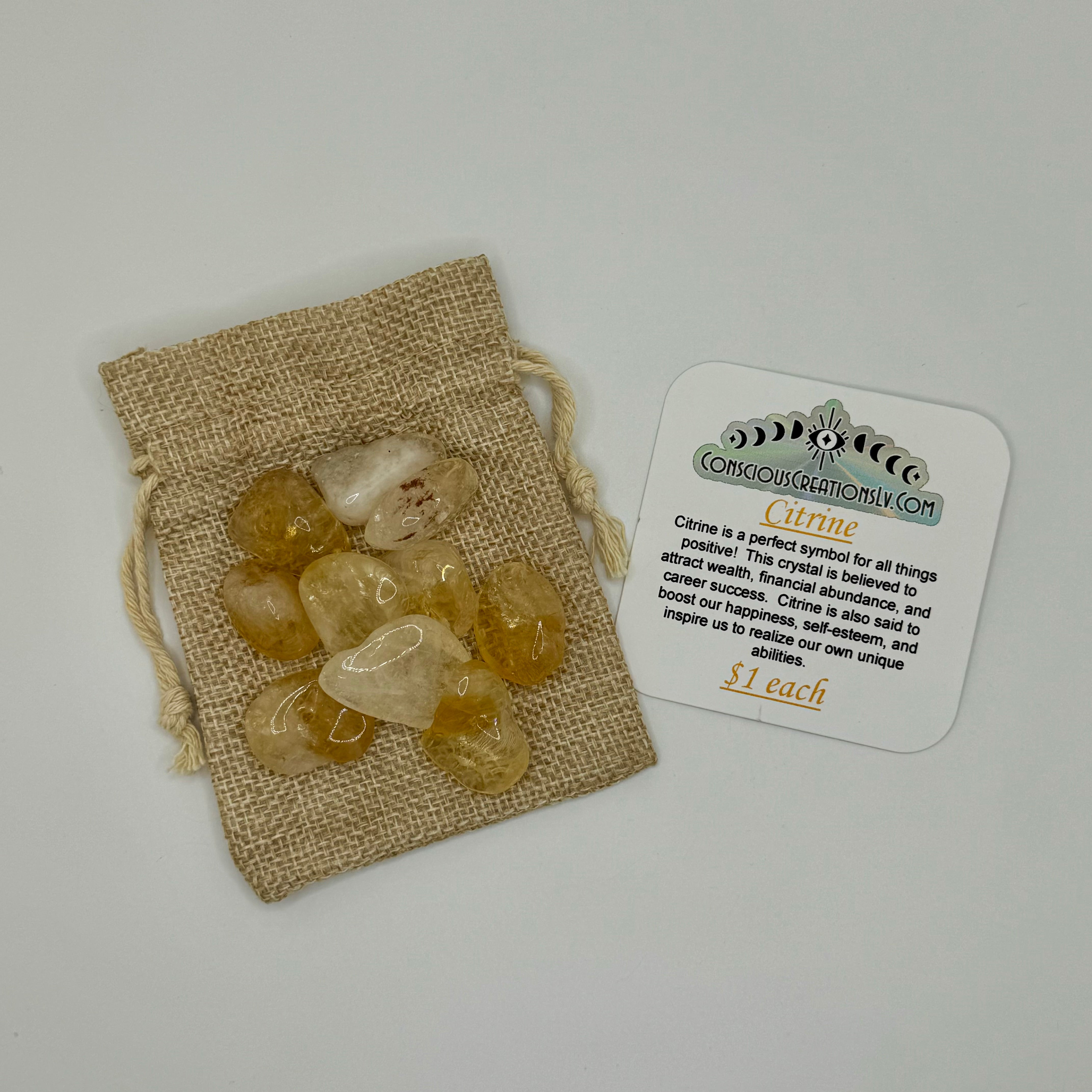 Tumbled Citrine (1 count)