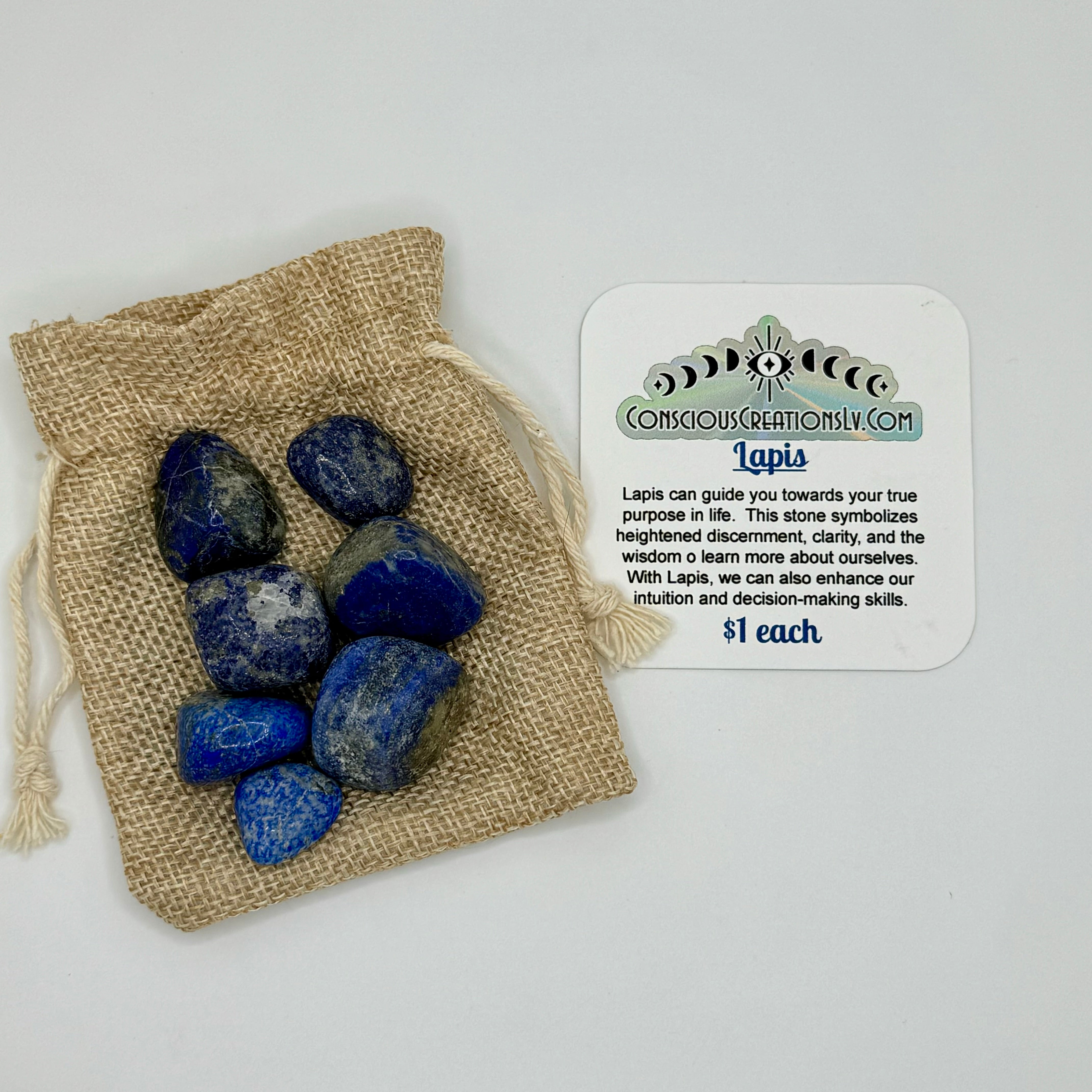 Tumbled Lapis (1 count)