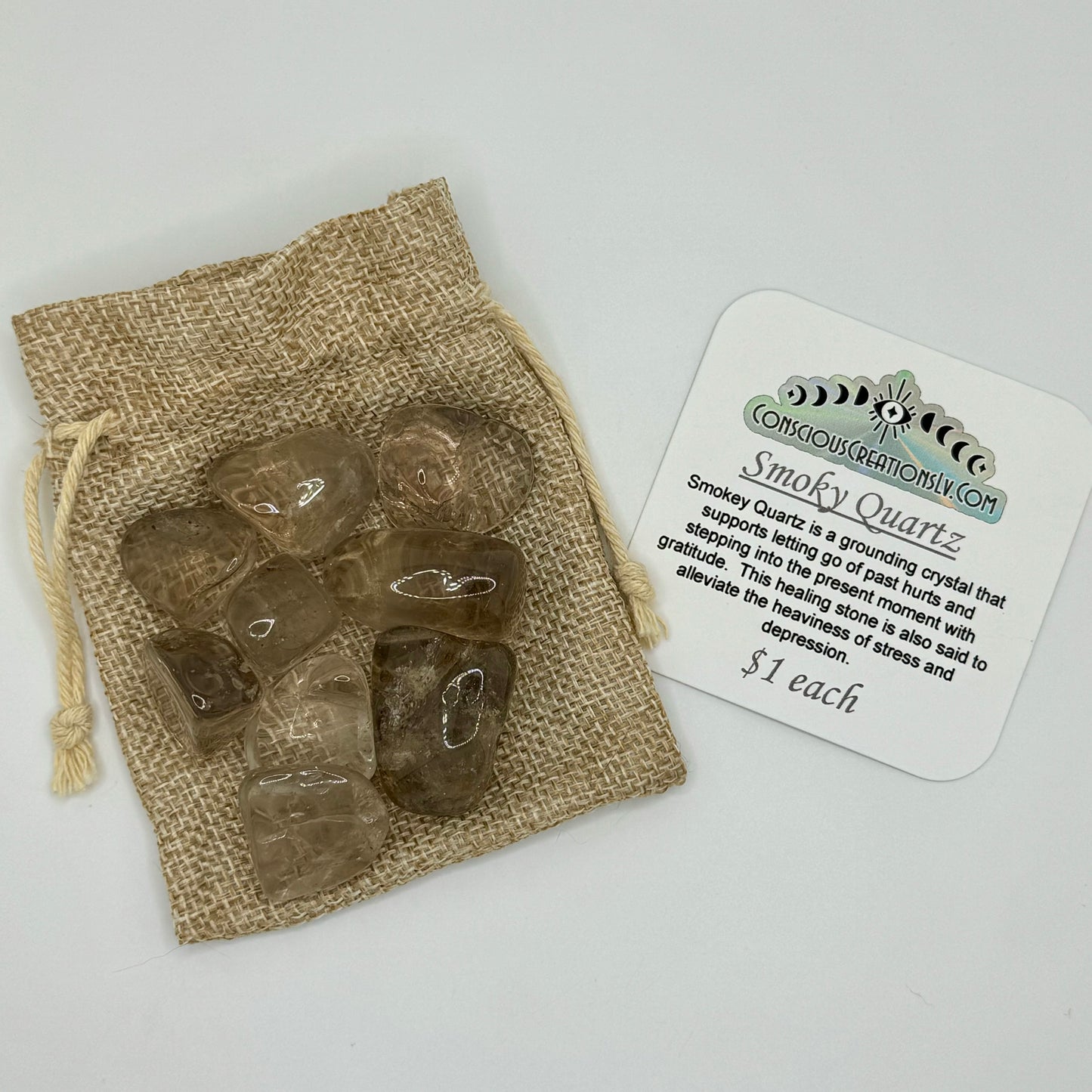 Tumbled Smokey Quartz (1 count)