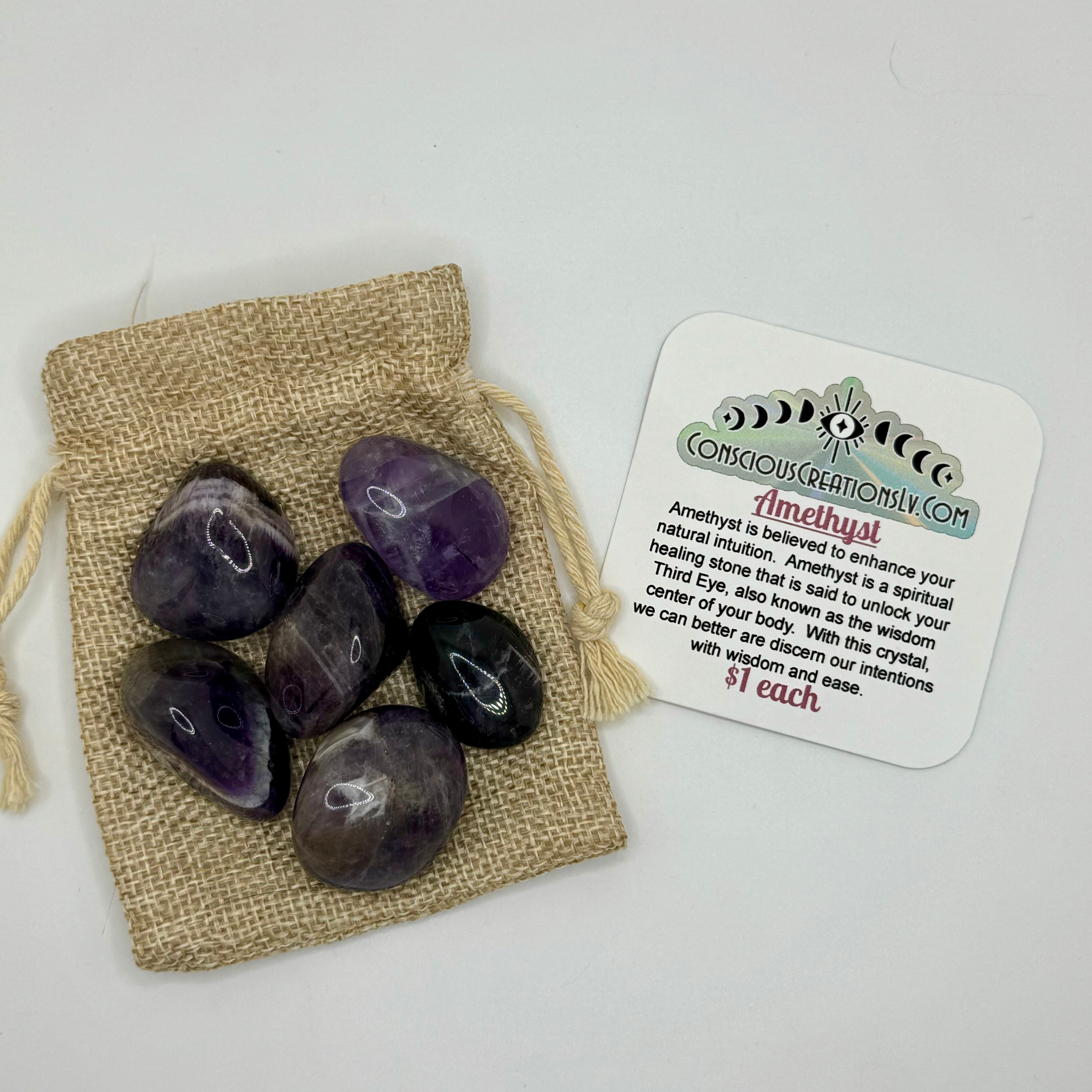 Tumbled Amethyst (1 count)