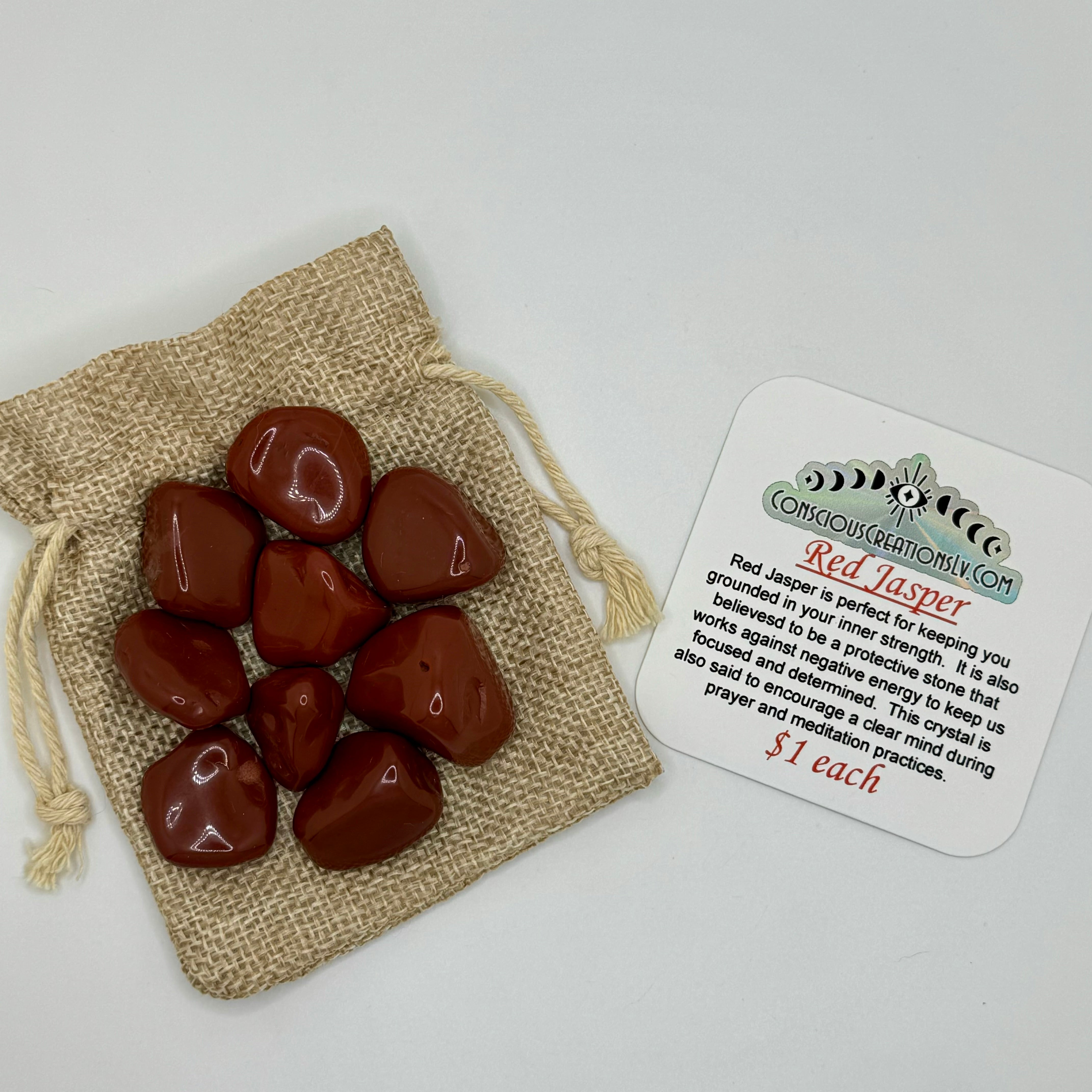 Tumbled Red Jasper (1 count)