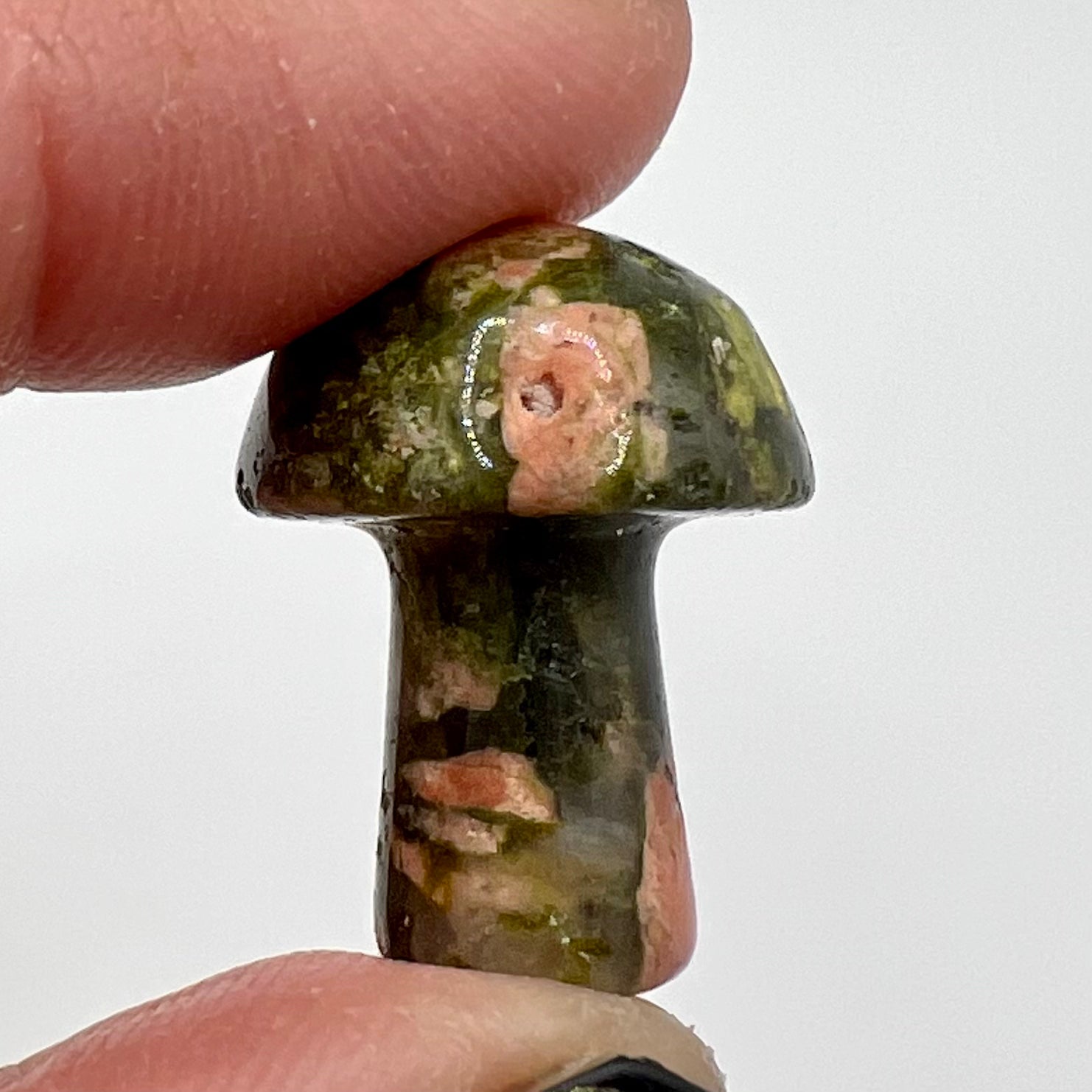 Unakite Miniature Mushroom